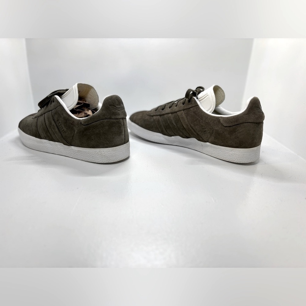 Adidas Originals Gazelle Olive Green Suede Sneakers Shoes Men’s Size 10 - Picture 5 of 11